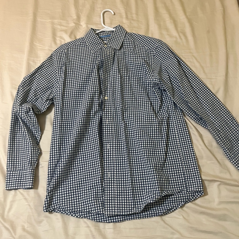 Men's Blue Checkered Shirt